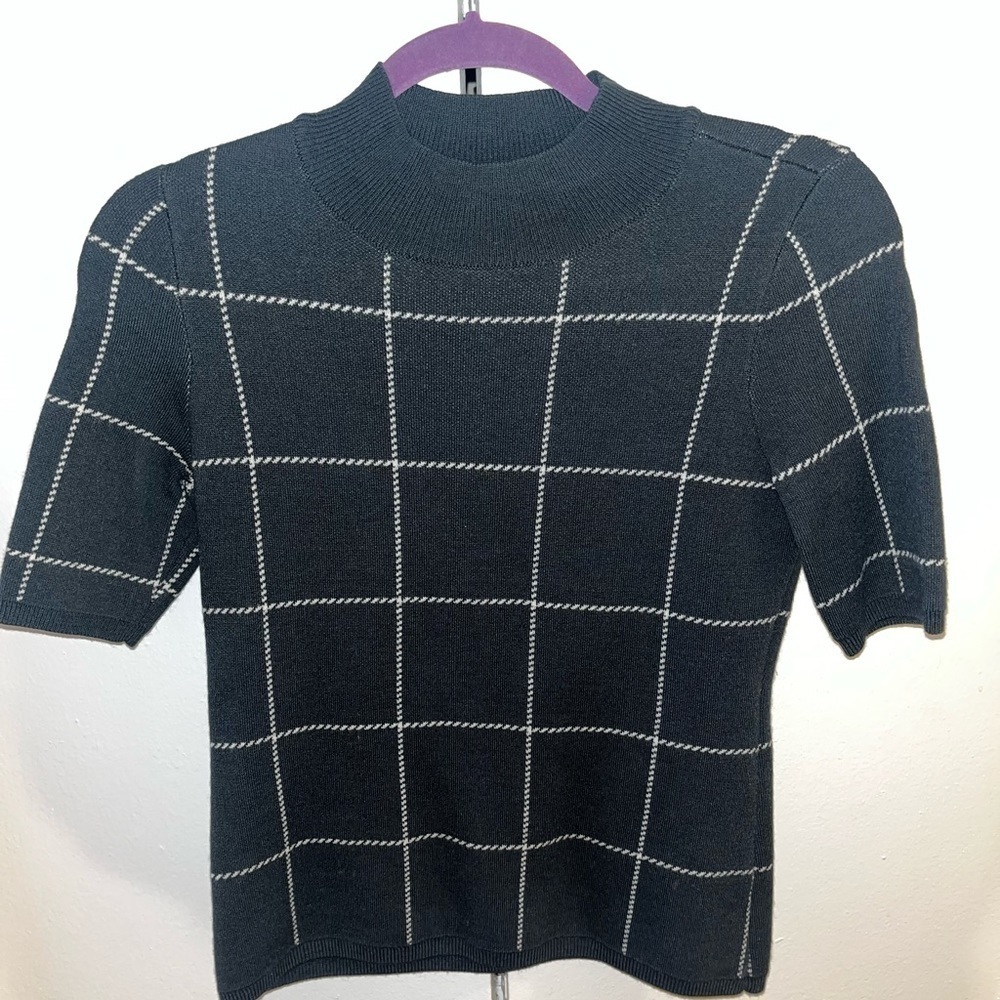 Green plaid Ann Taylor sweater too